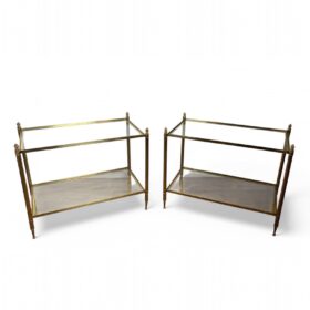 Pair of Maison Jansen Side Tables, Neoclassical Style