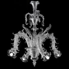 Capri Murano Glass Chandelier, Handcrafted