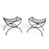 Pair of Curule Stools- Styylish