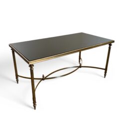 Maison Jansen rectangular brass coffee table- Styylish