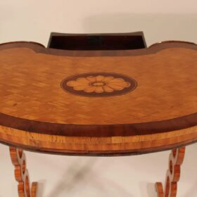 Kidney-Shaped Side Table or Small Desk, 1820s