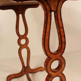 Kidney-Shaped Side Table or Small Desk, 1820s