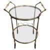 Round Brass Bar Cart- Styylish