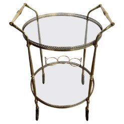 Round Brass Bar Cart- Styylish