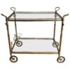 Neoclassical Brass Bar Cart- Styylish