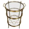 Three-Tier Round Brass Bar Cart- Styylish