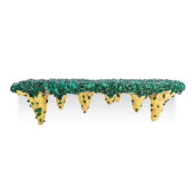 Malachite Console Decorated with Stalactites, Contemporary Work