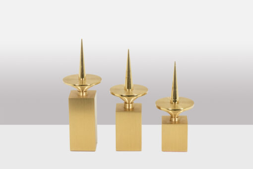 Gilded Brass Candlesticks - Set - Styylish