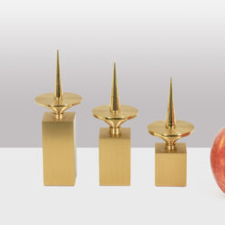 Gilded Brass Candlesticks - Set Sizes - Styylish