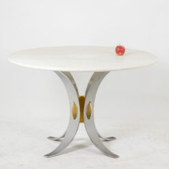 Table White Marble Chrome - Staged - Styylish