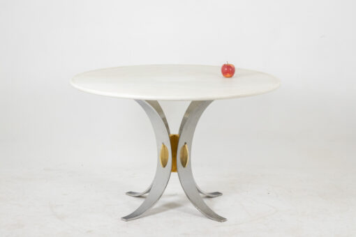 Table White Marble Chrome - Staged - Styylish