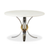 Table White Marble Chrome - Styylish