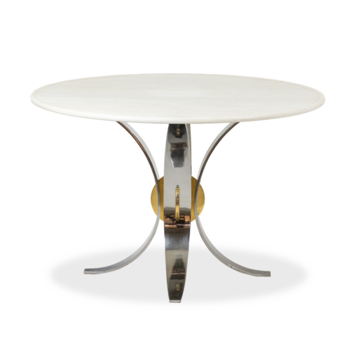 Table White Marble Chrome - Styylish