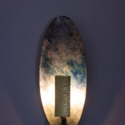 Patinated Brass Wall Lights - Lights On - Styylish