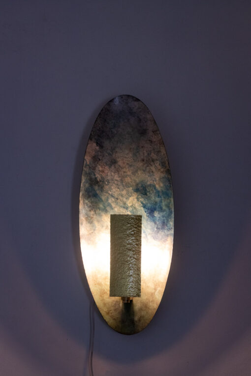 Patinated Brass Wall Lights - Lights On - Styylish