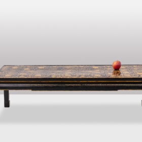 Lacquer Coffee Table With Floral Motifs, Circa 1900