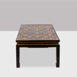 Lacquer Table Floral Motifs - Side Profile - Styylish