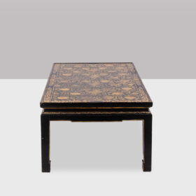 Lacquer Coffee Table With Floral Motifs, Circa 1900