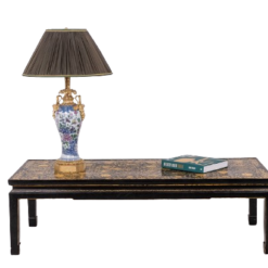 Lacquer Table Floral Motifs - Front Profile - Styylish