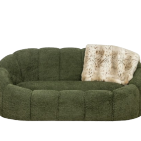 Boucle Fabric Sofa, Contemporary Work