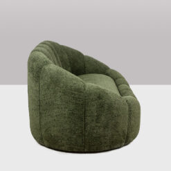 Boucle Fabric Sofa - Side Profile - Styylish