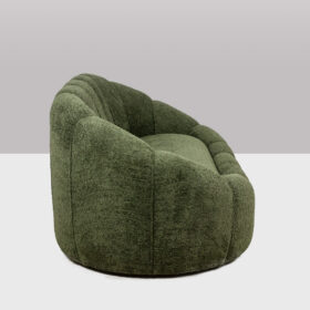 Boucle Fabric Sofa, Contemporary Work