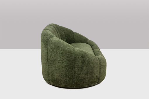 Boucle Fabric Sofa - Side Profile - Styylish