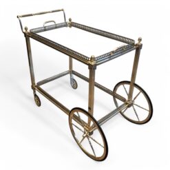 Silvered Metal Trolley Maison Baguès - Styylish