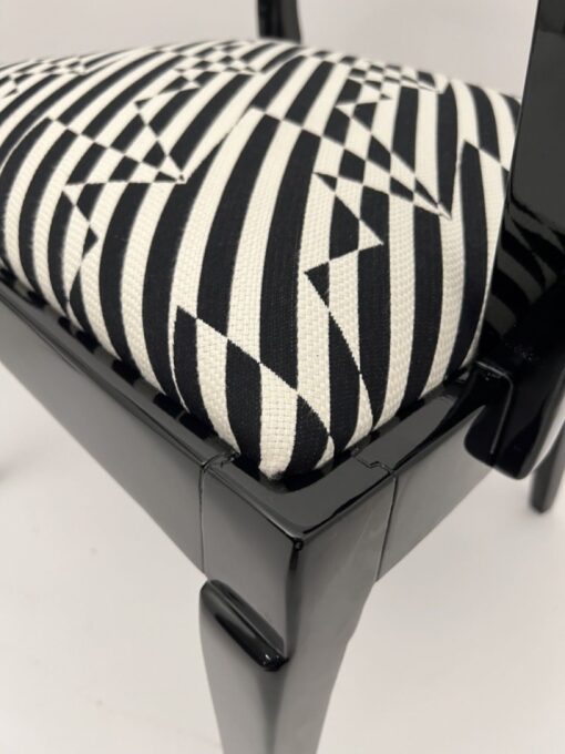 Pair of German Art Deco Armchairs, Black Lacquer, 1925 - Image 14
