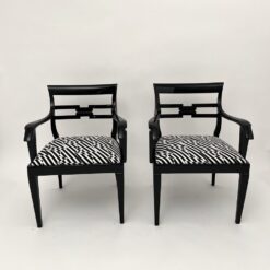 Alternative view of Pair of German Art Deco Armchairs, Black Lacquer, 1925