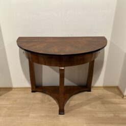 Alternative view of Biedermeier Demi-Lune Console Table, Walnut Veneer, Maple, Austria circa 1830