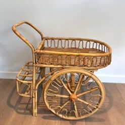 Rattan Trolley Audoux Minet - Side View - Styylish