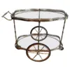 Neoclassical Oval Brass Trolley - Styylish