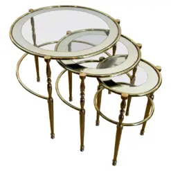 Nesting Tables Silver Rims - Styylish