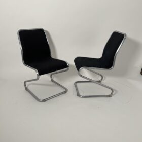 Pair of Italian 'Z-Chairs' – Vintage 1970s Modernist Design