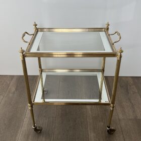 Maison Jansen End Tables with Removable Upper Trays