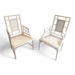 Faux-Bamboo Armchairs Maison Jansen - Styylish