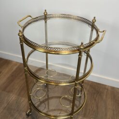 Round Drinks Trolley Maison Jansen - - Styylish