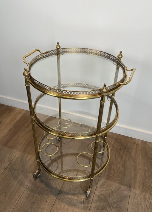 Round Drinks Trolley Maison Jansen - - Styylish