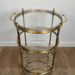 Round Drinks Trolley Maison Jansen - Front - Styylish