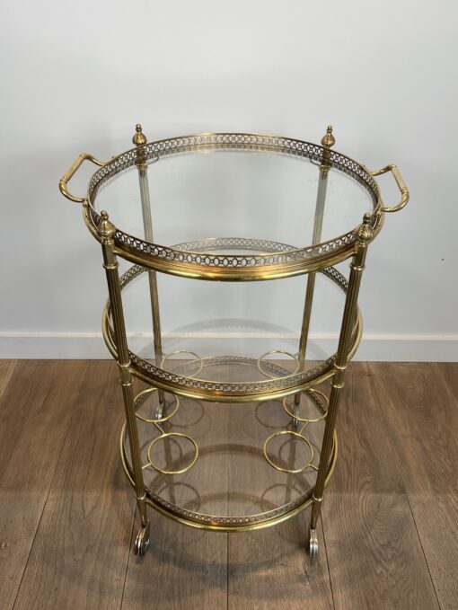 Round Drinks Trolley Maison Jansen - Front - Styylish