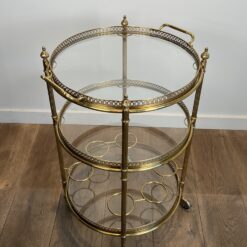 Round Drinks Trolley Maison Jansen - Top - Styylish