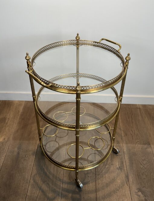 Round Drinks Trolley Maison Jansen - Top - Styylish