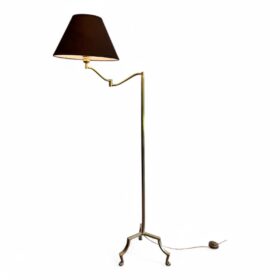 Brass Reading Lamp with Claw Feet in the Style of Maison Jansen