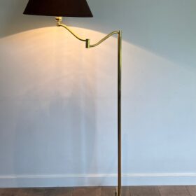 Brass Reading Lamp with Claw Feet in the Style of Maison Jansen