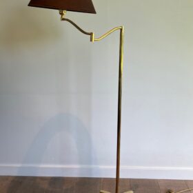 Brass Reading Lamp with Claw Feet in the Style of Maison Jansen