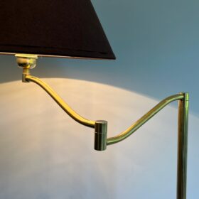 Brass Reading Lamp with Claw Feet in the Style of Maison Jansen