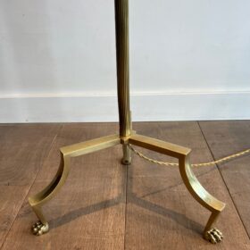 Brass Reading Lamp with Claw Feet in the Style of Maison Jansen