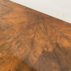 Biedermeier Demi-Lune Console Table, Walnut Veneer, Maple, Austria circa 1830