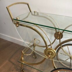 Neoclassical Brass Drinks Trolley - Brass Details - Styylish